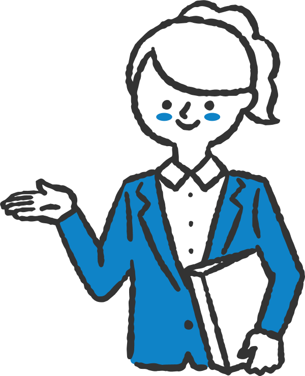 スーツの女性のイラスト