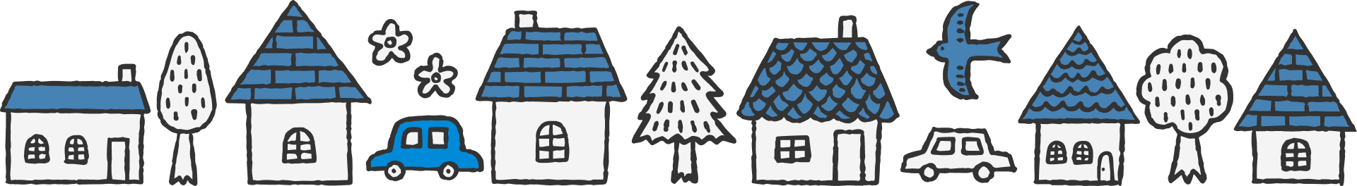 街並みのイラスト