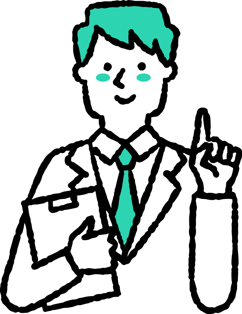 スーツの男性のイラスト